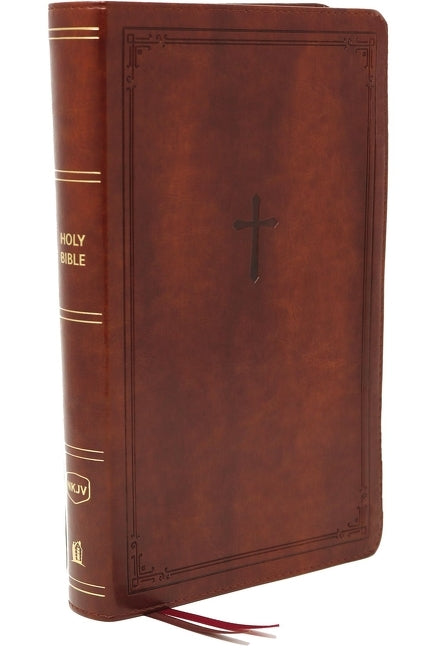 Nkjv, Reference Bible, Personal Size Large Print, Leathersoft, Brown, Red Letter Edition, Comfort Print: Holy Bible, New King James Version - Ingram
