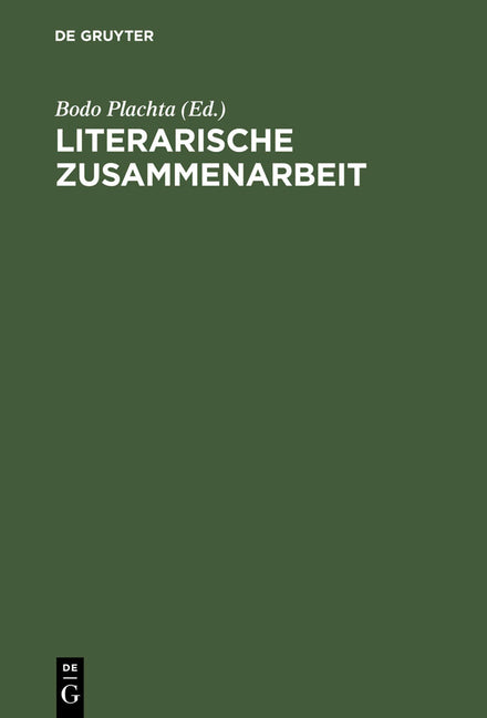 Literarische Zusammenarbeit (Reprint 2013) - Ingram