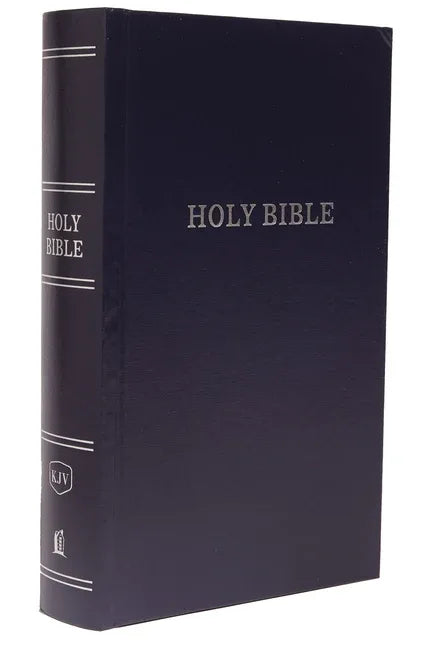 KJV, Pew Bible, Large Print, Hardcover, Blue, Red Letter Edition - stevensbooks