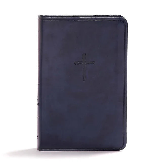 CSB Compact Bible, Value Edition, Navy Leathertouch - stevensbooks