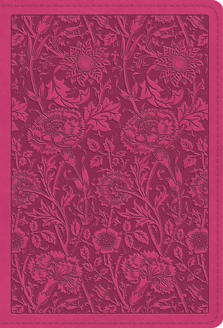 Large Print Compact Bible-ESV-Floral Design - Ingram