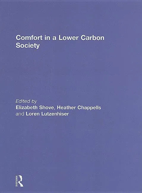 Comfort in a Lower Carbon Society - stevensbooks