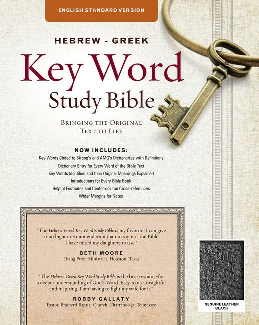 Hebrew-Greek Key Word Study Bible-ESV: Key Insights Into God's Word - stevensbooks