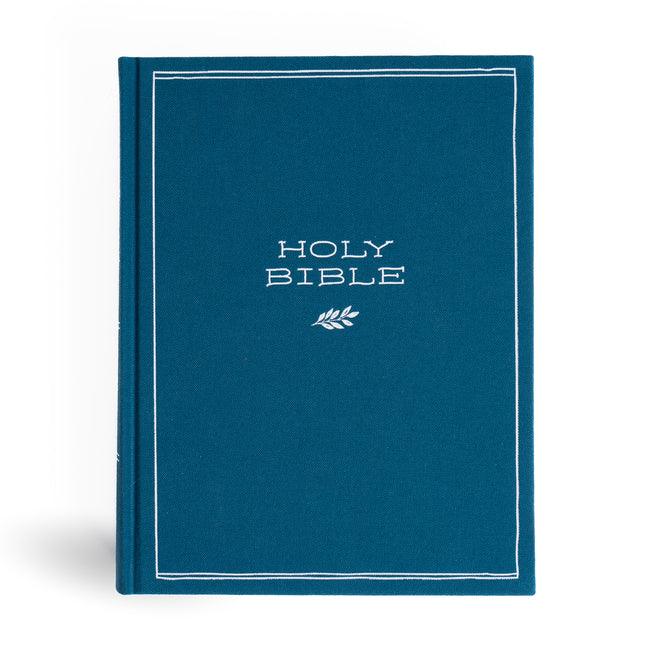 CSB Illustrator's Notetaking Bible, Large Print Edition, Deep Caribbean Blue Cloth Over Board - stevensbooks