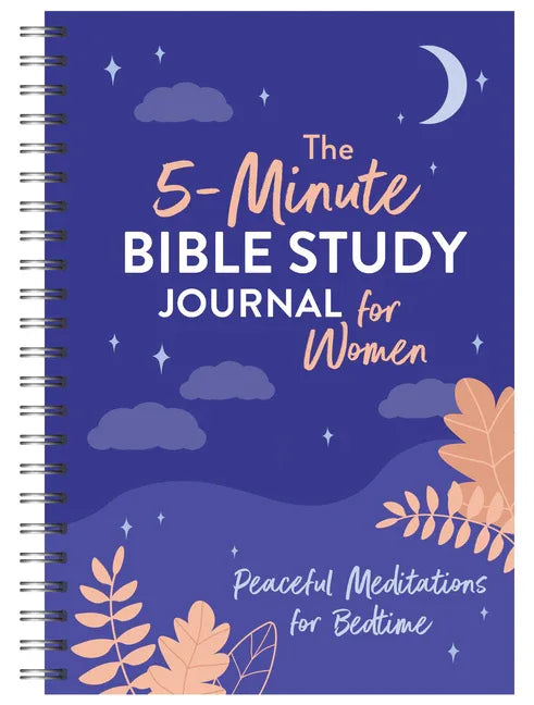 5-Minute Bible Study Journal for Women: Peaceful Meditations for Bedtime - stevensbooks