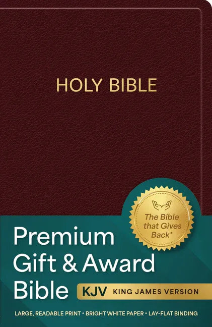 KJV Holy Bible: Premium Gift and Award Bible, Burgundy Imitation Leather: King James Version Bible - stevensbooks