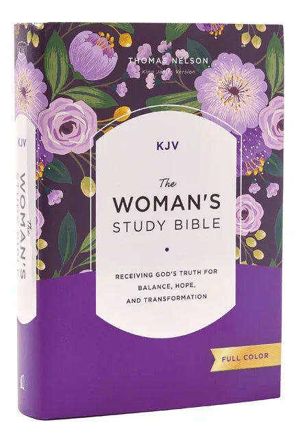 Kjv, the Woman's Study Bible, Hardcover, Red Letter, Full-Color Edition, Comfort Print: Receiving God's Truth for Balance, Hope, and Transformation - stevensbooks
