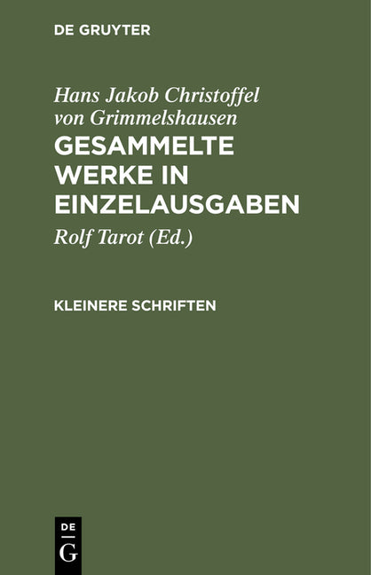 Gesammelte Werke in Einzelausgaben, Kleinere Schriften (Reprint 2016) - Ingram