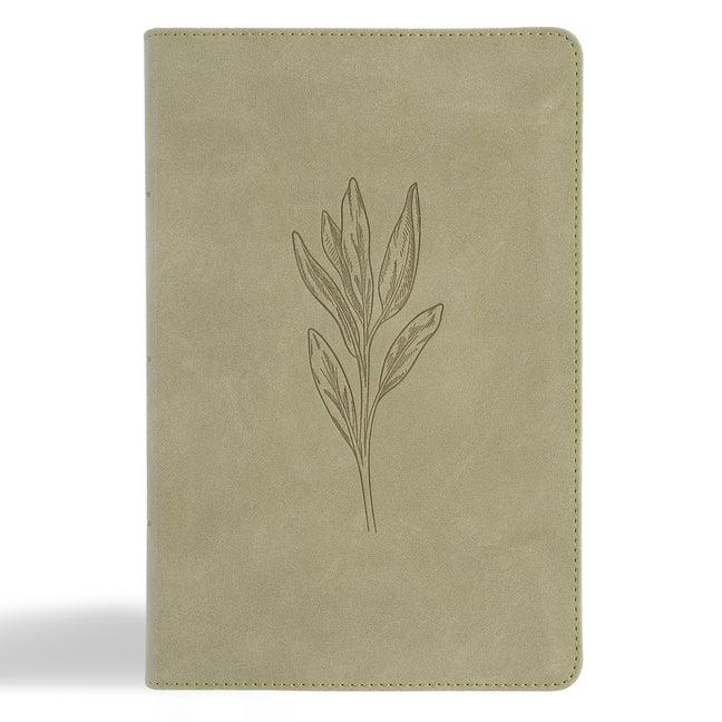 CSB Large Print Personal Size Reference Bible, Digital Study Edition, Sage Suedesoft Leathertouch, Indexed (, Digital Study) - stevensbooks