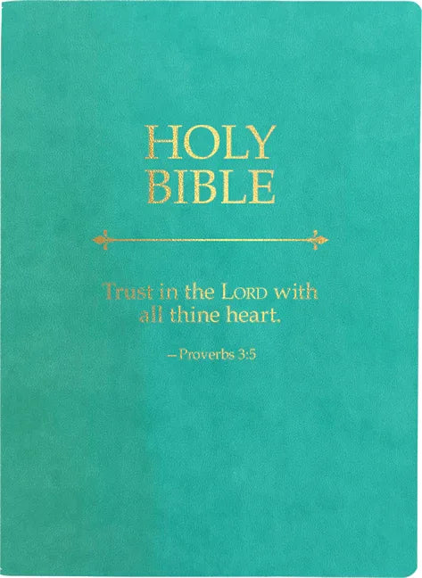 KJV Holy Bible, Trust in the Lord Life Verse Edition, Large Print, Coastal Blue Ultrasoft: (Red Letter, Teal, 1611 Version) - stevensbooks
