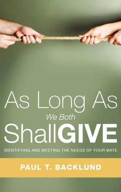As Long As We Both Shall Give - stevensbooks
