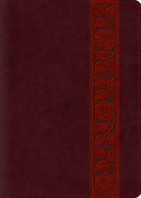 ESV Study Bible, Large Print (Trutone, Mahogany, Trellis Design, Indexed) - stevensbooks
