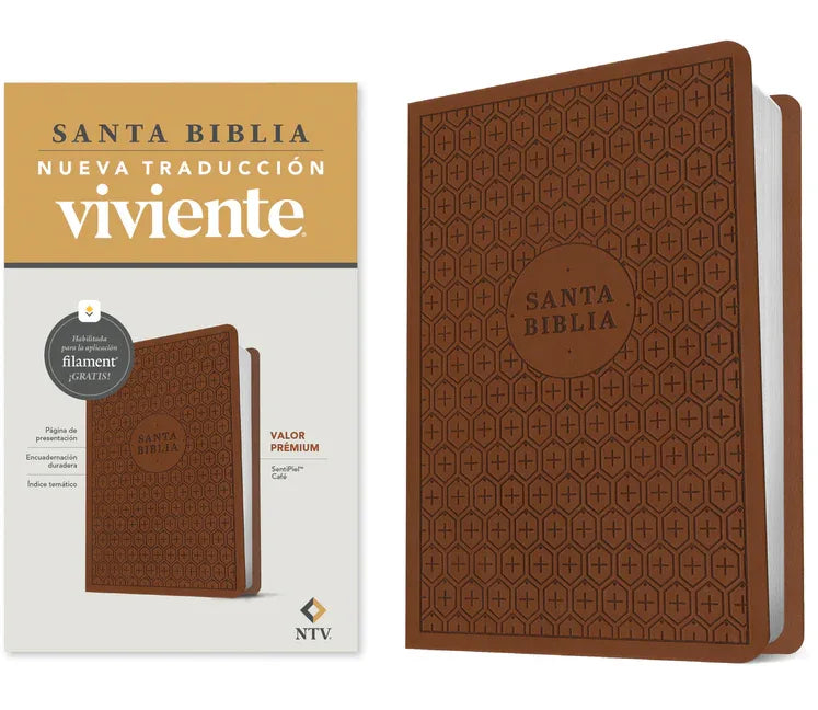 Biblia Valor Prémium Ntv Con Filament (Sentipiel, Café) - stevensbooks