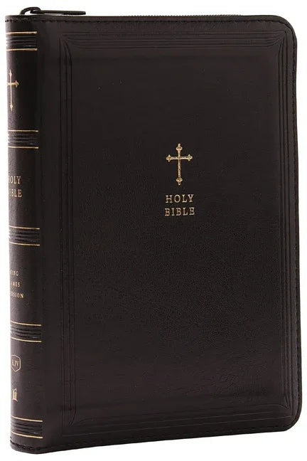KJV Holy Bible: Compact with 43,000 Cross References, Black Leathersoft with Zipper, Red Letter, Comfort Print: King James Version - stevensbooks