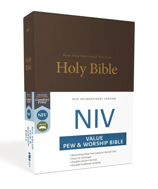 NIV, Value Pew and Worship Bible, Hardcover, Brown (Special) - stevensbooks