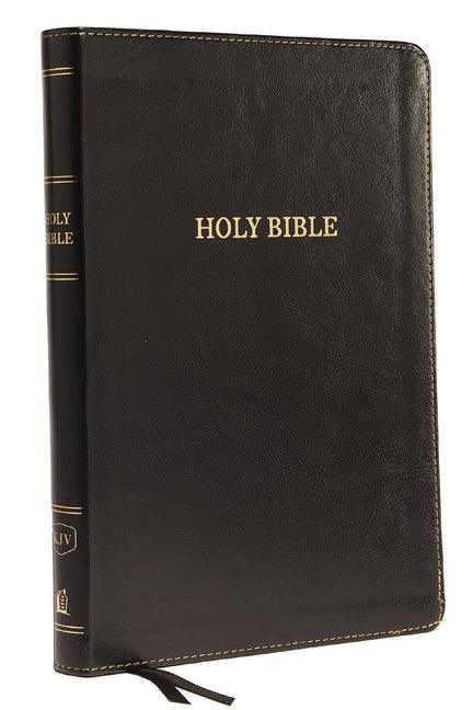 KJV, Thinline Bible, Large Print, Imitation Leather, Black, Indexed, Red Letter Edition - stevensbooks