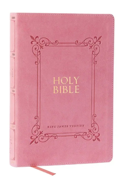 KJV Holy Bible: Large Print with 53,000 Center-Column Cross References, Pink Leathersoft, Red Letter, Comfort Print: King James Version - stevensbooks