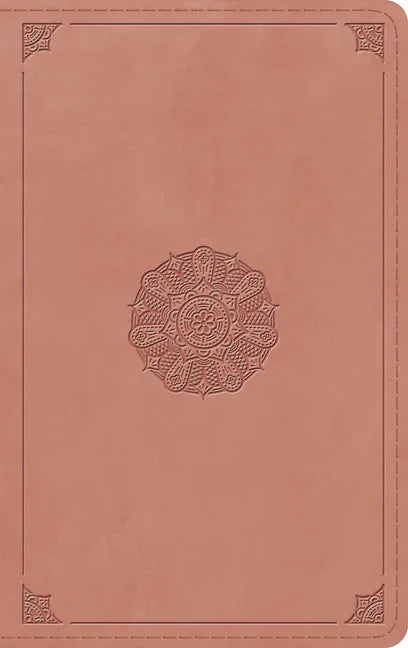 ESV Thinline Bible, Red Letter (Trutone, Blush Rose, Emblem Design) - stevensbooks