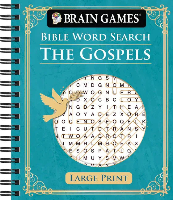 Brain Games - Bible Word Search: The Gospels - Large Print - stevensbooks