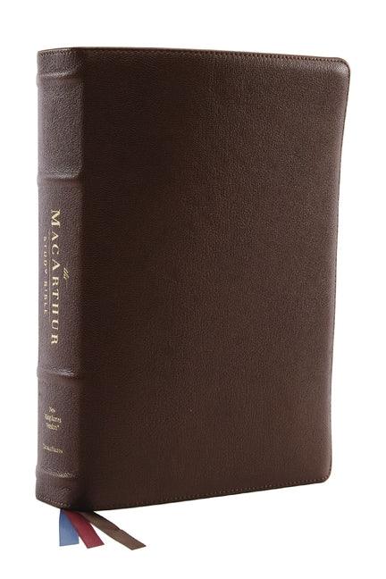 Nkjv, MacArthur Study Bible, 2nd Edition, Premium Goatskin Leather, Black, Premier Collection, Comfort Print: Unleashing God's Truth One Verse at a Ti - stevensbooks