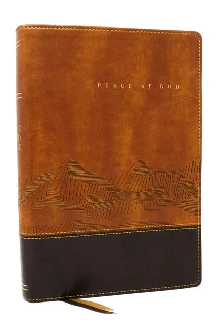Peace of God Bible: Discover and Experience God's Shalom Throughout the Bible (Nkjv, Brown Leathersoft, Red Letter, Comfort Print) - stevensbooks