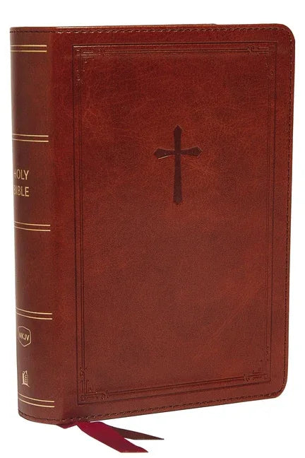 Nkjv, Reference Bible, Compact, Leathersoft, Brown, Red Letter Edition, Comfort Print: Holy Bible, New King James Version - stevensbooks