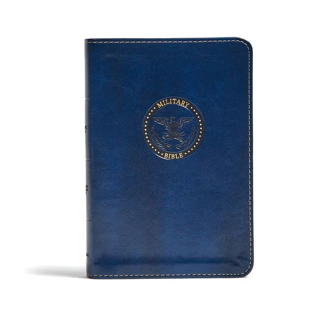 CSB Military Bible, Royal Blue Leathertouch - stevensbooks