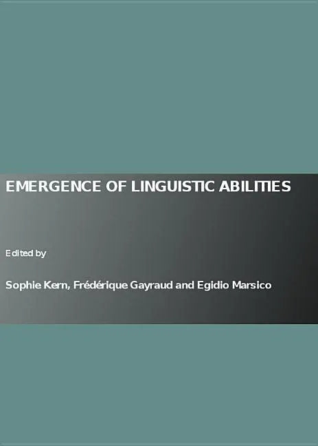 Emergence of Linguistic Abilities - stevensbooks