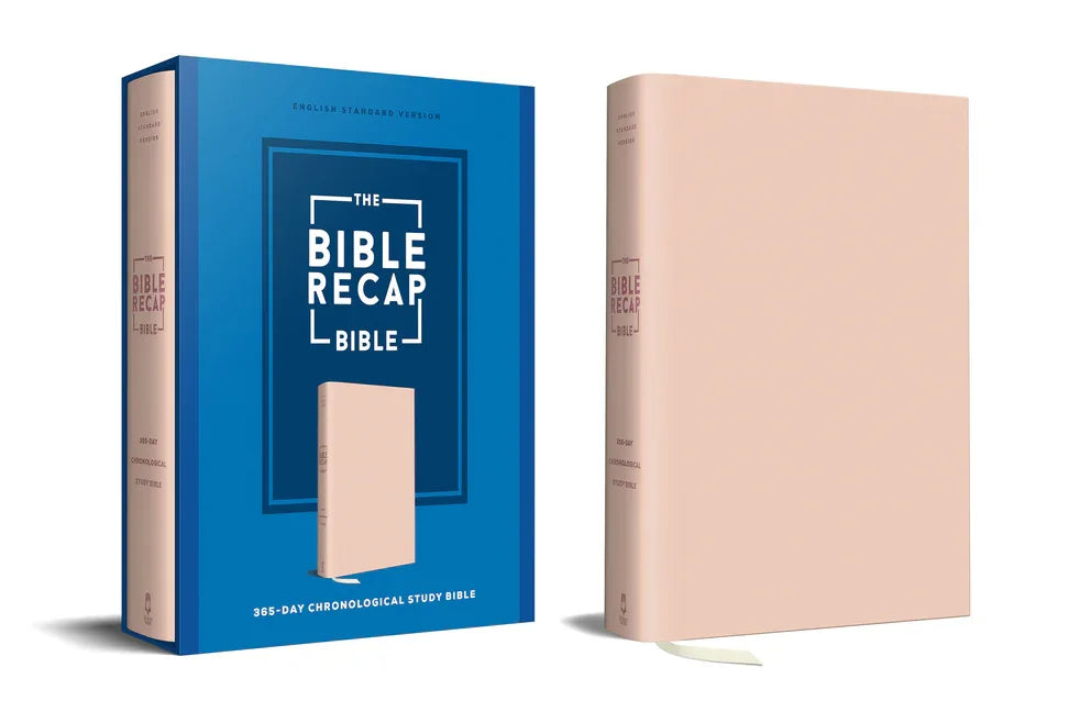 Bible Recap 365-Day Chronological Study Bible: English Standard Version - Imitation Leather, Pink - stevensbooks