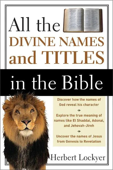 All the Divine Names and Titles in the Bible - stevensbooks