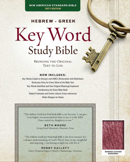 Hebrew-Greek Key Word Study Bible-NASB: Key Insights Into God's Word (Revised) - stevensbooks