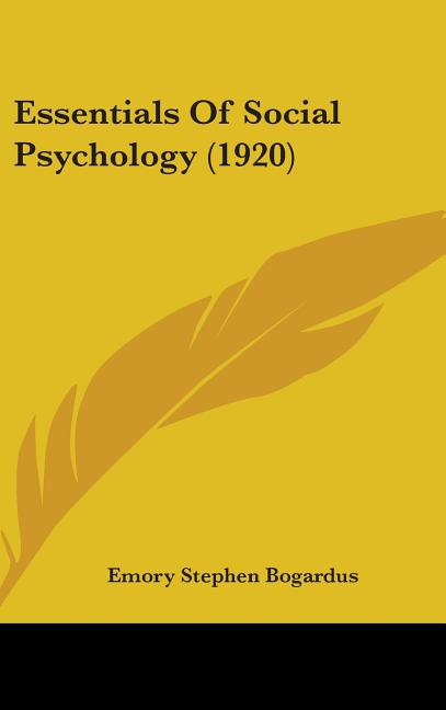 Essentials Of Social Psychology (1920) - Ingram