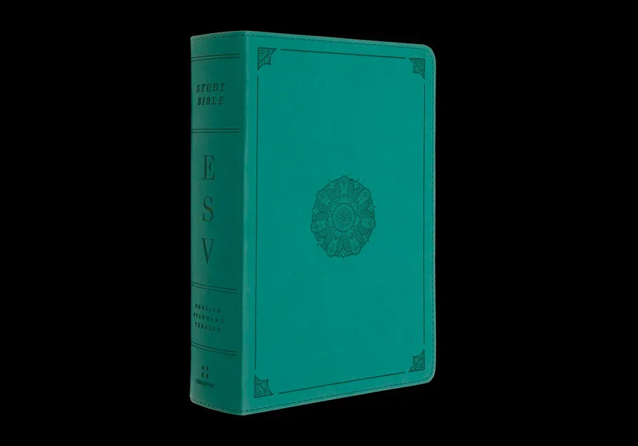 ESV Study Bible, Personal Size (Trutone, Turquoise, Emblem Design) - stevensbooks