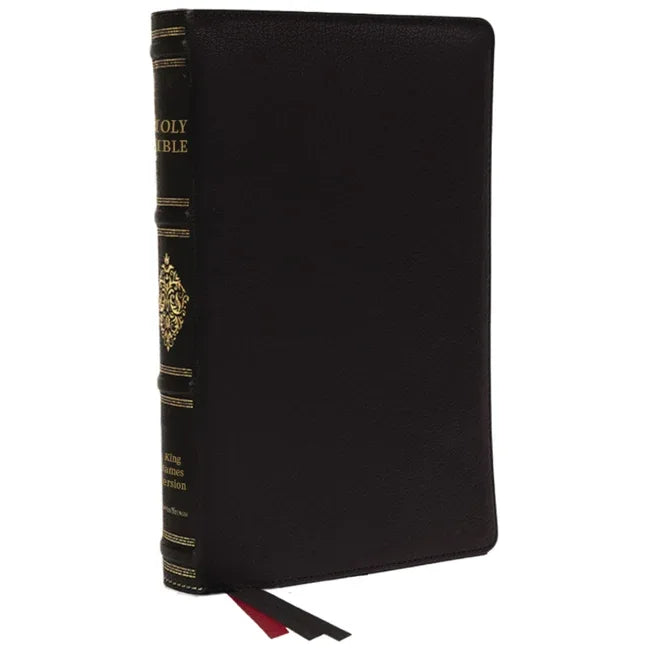 Kjv, Personal Size Reference Bible, Sovereign Collection, Black Premium Goatskin Leather, Premier Collection, Comfort Print - stevensbooks