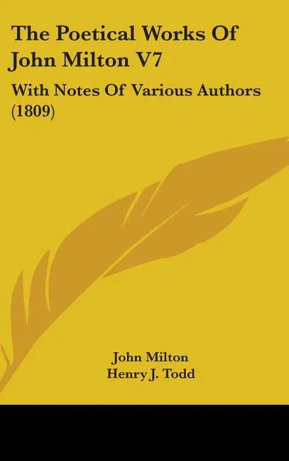 Poetical Works Of John Milton V7: With Notes Of Various Authors (1809) - stevensbooks