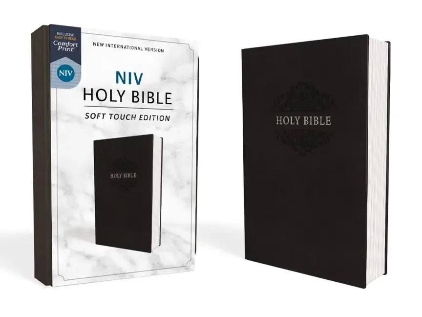 NIV, Holy Bible, Soft Touch Edition, Imitation Leather, Black, Comfort Print - stevensbooks