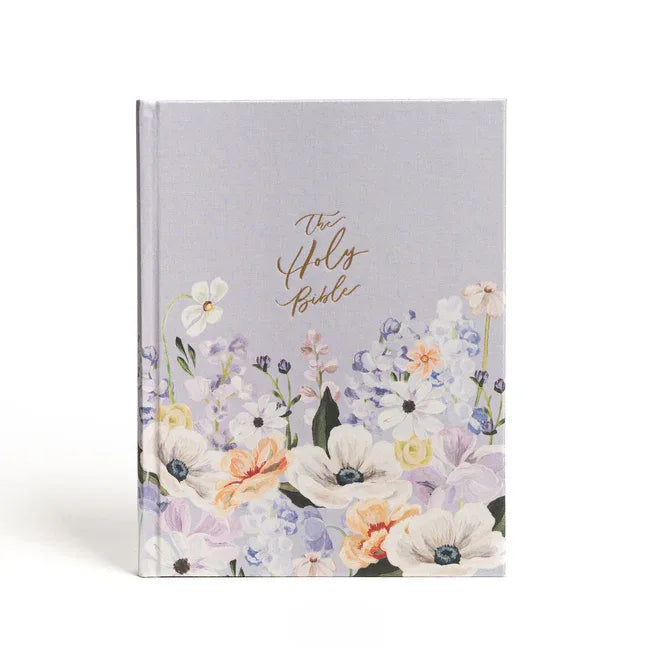 CSB Notetaking Bible, Large Print Hosanna Revival Edition, Lavender/Peach Cloth Over Board: The Holy Bible - stevensbooks