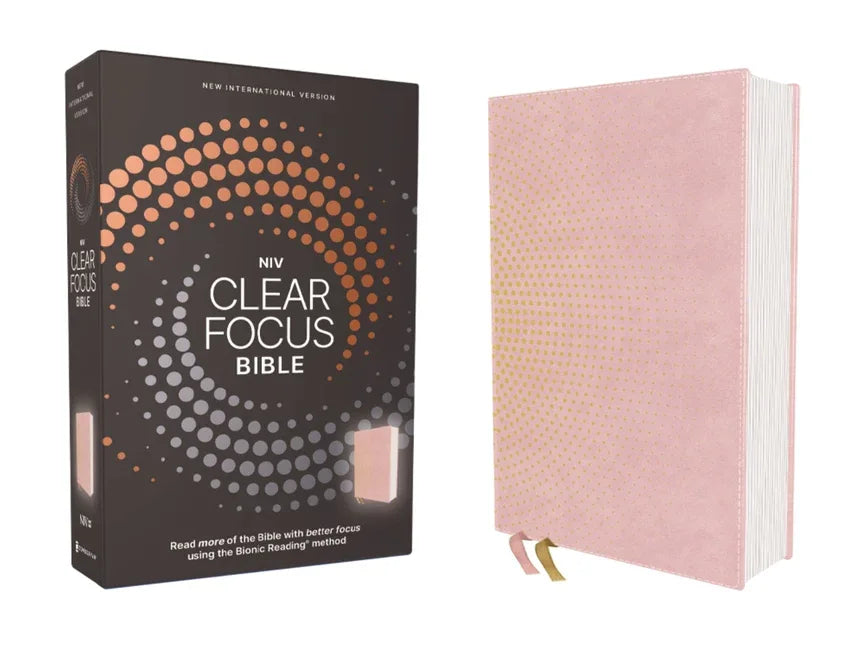 Niv, Clear Focus Bible, Leathersoft, Pink: Read More of the Bible with Better Focus - stevensbooks