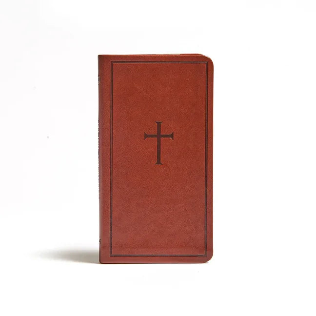 CSB Single-Column Pocket New Testament, Brown Leathertouch - stevensbooks