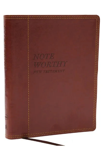 Noteworthy New Testament: Read and Journal Through the New Testament in a Year (Nkjv, Brown Leathersoft, Comfort Print) - stevensbooks