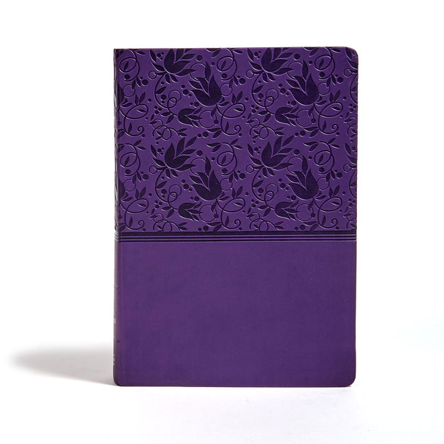 KJV Super Giant Print Reference Bible, Purple Leathertouch - Ingram