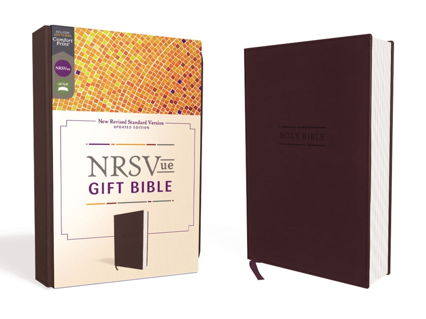 Nrsvue, Gift Bible, Leathersoft, Burgundy, Comfort Print - Ingram
