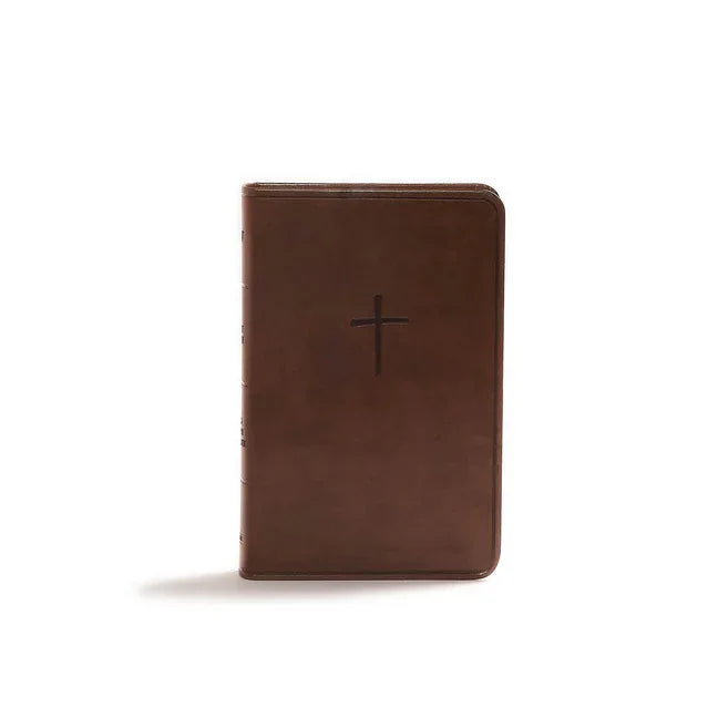 CSB Compact Bible, Value Edition, Brown Leathertouch - stevensbooks