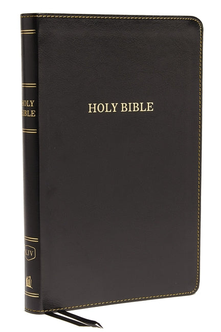 KJV, Thinline Bible, Standard Print, Imitation Leather, Black, Red Letter Edition - Ingram