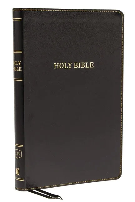 KJV, Thinline Bible, Standard Print, Imitation Leather, Black, Red Letter Edition - stevensbooks
