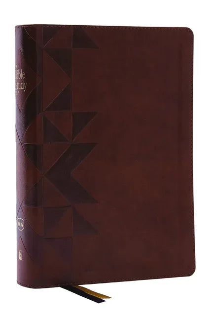 Nkjv, the Bible Study Bible, Leathersoft, Brown, Comfort Print: A Study Guide for Every Chapter of the Bible - stevensbooks
