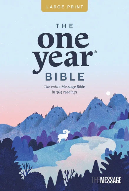 One Year Bible the Message, Large Print Thinline Edition (Softcover) - stevensbooks