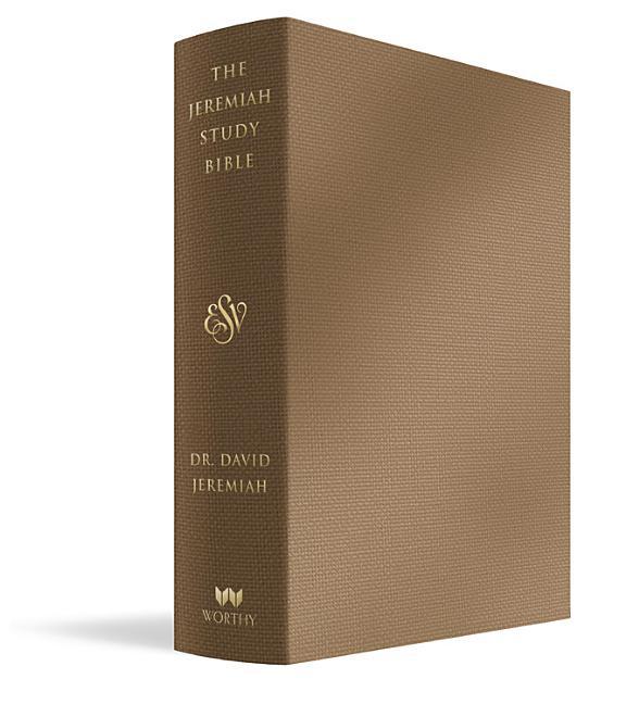 Jeremiah Study Bible, Esv, Bronze Leatherluxe(r): What It Says. What It Means. What It Means for You. - stevensbooks