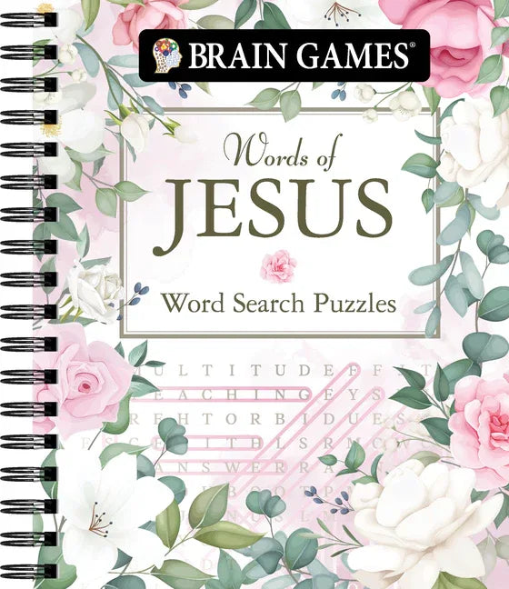 Brain Games - Words of Jesus Word Search Puzzles (320 Pages) - stevensbooks