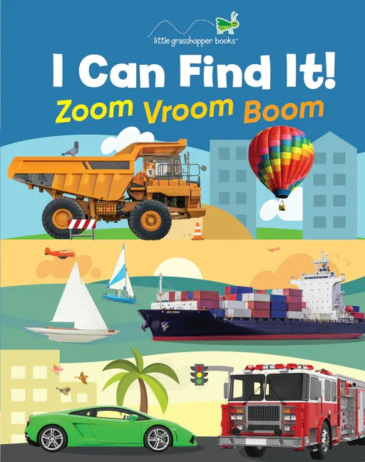 I Can Find It! Zoom Vroom Boom (Large Padded Board Book) - stevensbooks